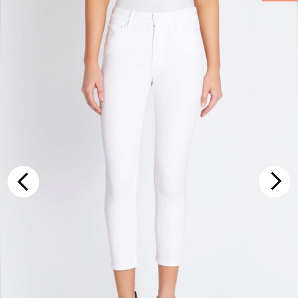 Women’s Mother jeans size 26 The Looker crop in white